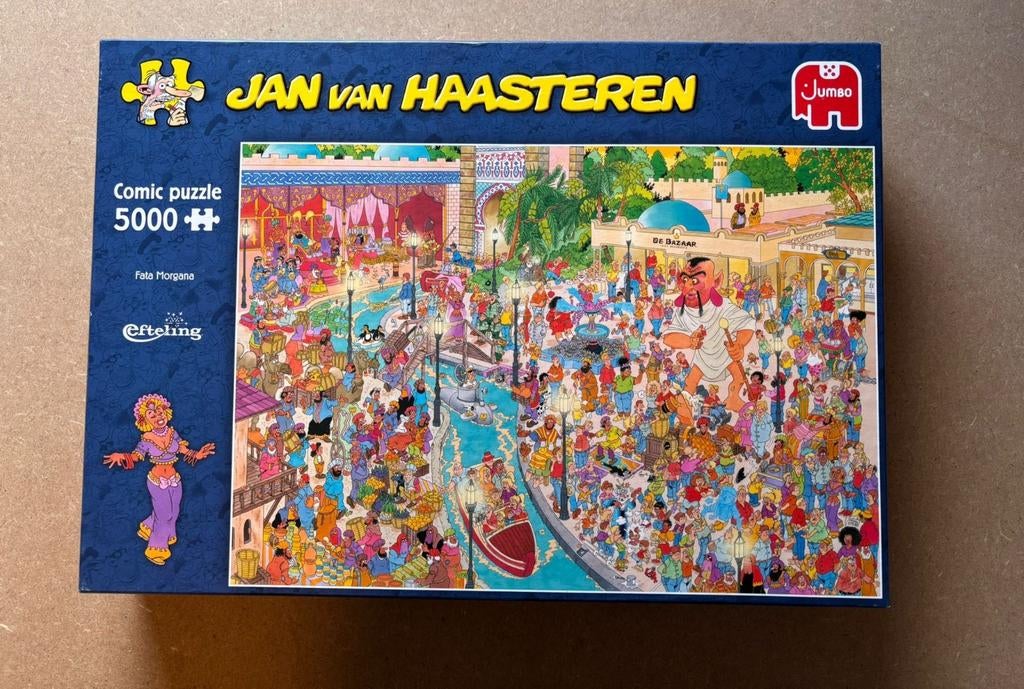 Jan van Haasteren Fata Morgana 5000 stukjes, Ophalen, Meer dan 1500 stukjes, Zo goed als nieuw, Legpuzzel