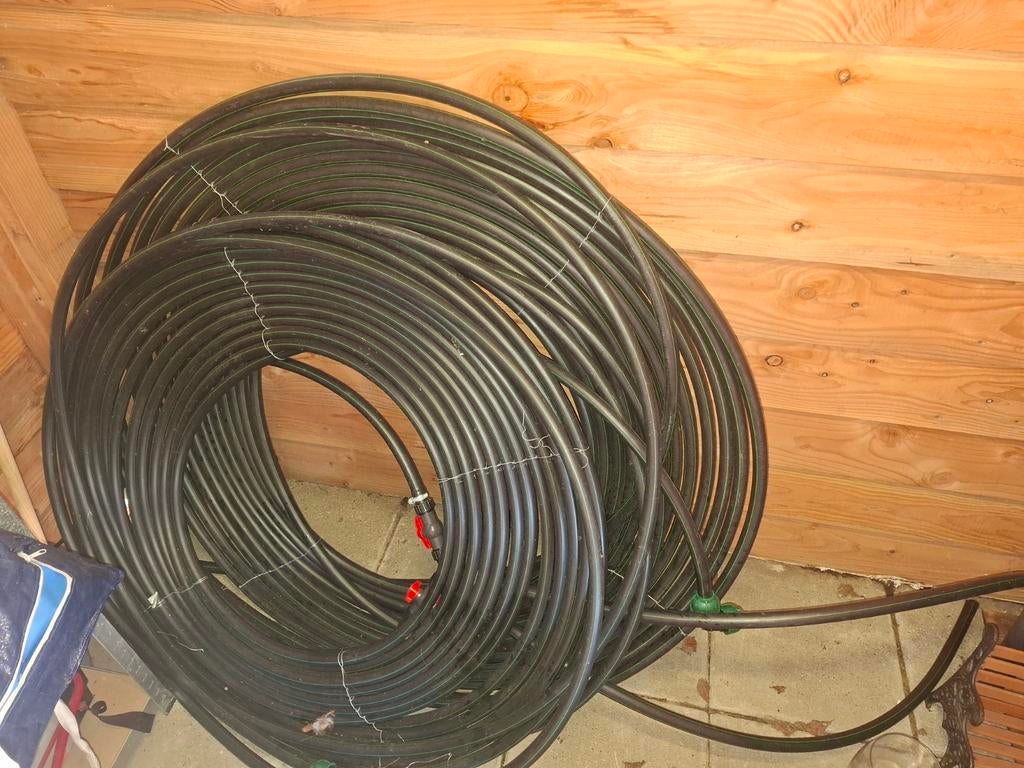 Tyleenslang voor zwembad 2 x 25 meter met koppelingen, Ophalen, Zo goed als nieuw, Opzetzwembad, Minder dan 80 cm