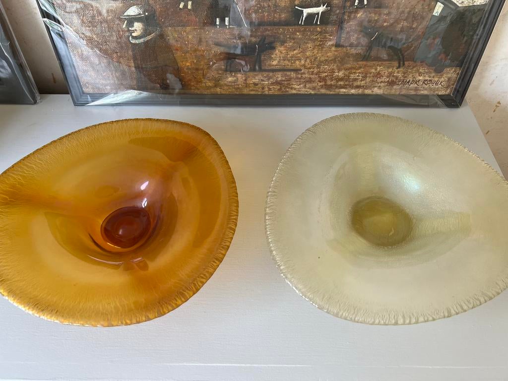 Copier schalen serica, Ophalen of Verzenden, Zo goed als nieuw, Rond, Glas