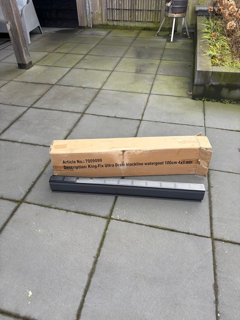 King-Fix Ultra Drain Blackline Watergoot 3m, Ophalen, Afvoer, 2 tot 4 meter, 80 mm of meer
