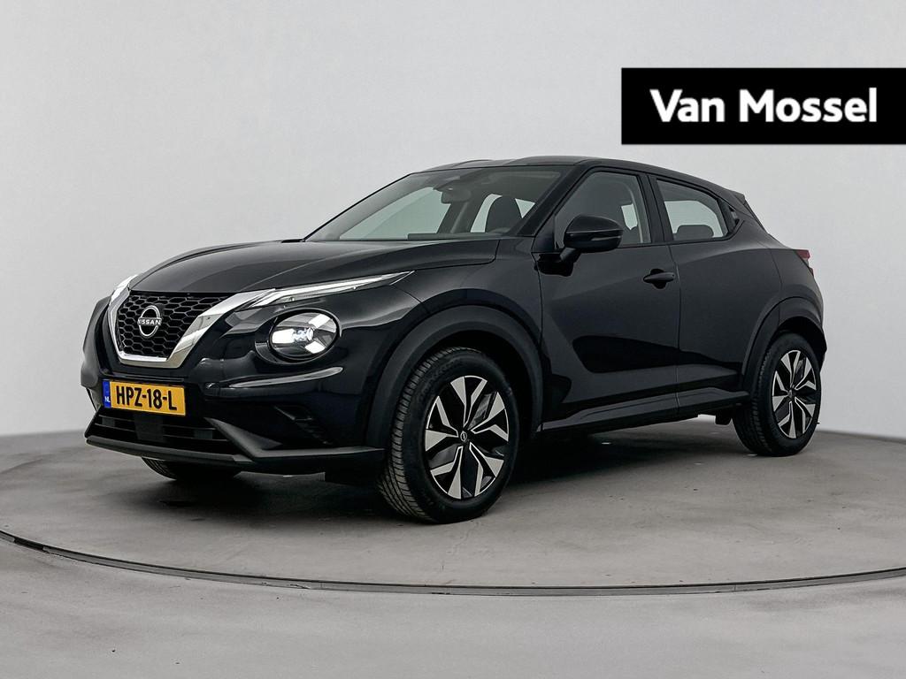 Nissan Juke 1.0 DIG-T Acenta 114PK | Achteruitrijcamera | Ap, Auto's, Nissan, Stof, LED verlichting, Zwart, Origineel Nederlands