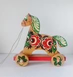 Houten handbeschilderd paardje, Ophalen of Verzenden