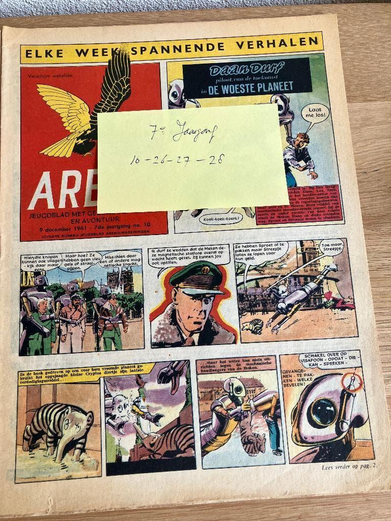 Arend Jeugdweekblad 7e/8e Jaargang (4 +18 nummers) 1961/1962, Gelezen, Ophalen of Verzenden, Bureau Jeugdblad Arend, Meerdere stripboeken