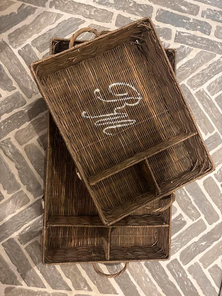 Set Riviera Maison dienbladen, Huis en Inrichting, Woonaccessoires | Dienbladen, Gebruikt, Overige materialen, Rechthoekig, Ophalen of Verzenden