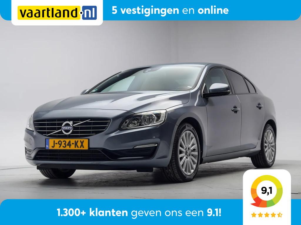Volvo S60 1.5 T3 Summum [ Trekhaak Navi Leder ] (bj 2017), Auto's, 4 cilinders, S60, Leder, 152 pk