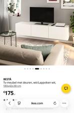Ikea Besta tv meubel zonder bovenblad (wit), Ophalen, 150 tot 200 cm, Zo goed als nieuw, Minder dan 100 cm