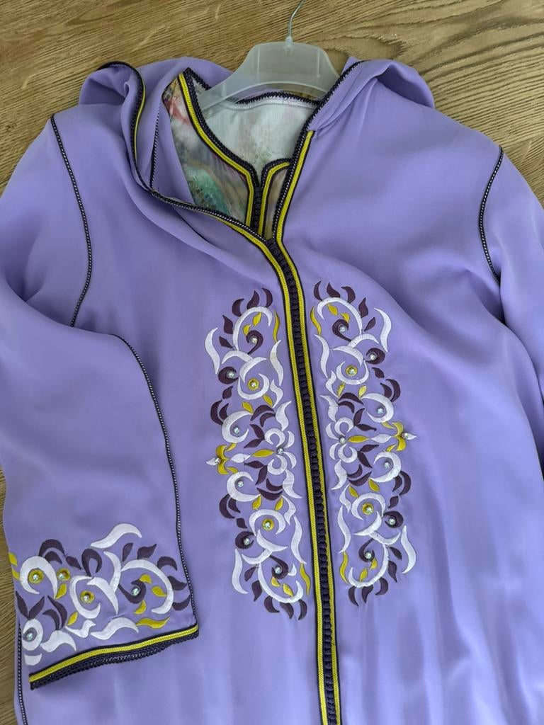 2 delige jellaba, Overige typen, Paars, Maat 42/44 (L), Ophalen of Verzenden