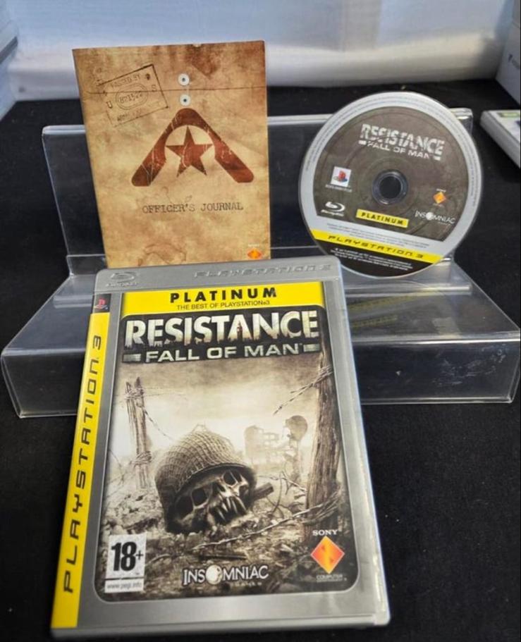 Resistance Fall of Man PS3 Platinum met Officer's Journal, Gebruikt, Vanaf 18 jaar, Shooter, 1 speler