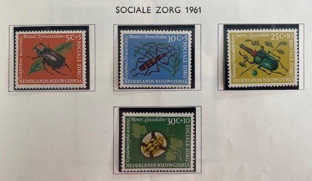 1961 Sociale Zorg, Insecten  4x , Ophalen of Verzenden, Postfris, Nieuw-Guinea