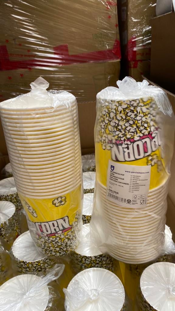 Popcorn bekers 25 stuks, Ophalen of Verzenden, Nieuw