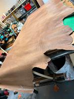 Licht bruin halve huid 1,3 mm dikte iets stug kroko print, Bruin, Leer of Kunstleer, Ophalen of Verzenden, Zo goed als nieuw