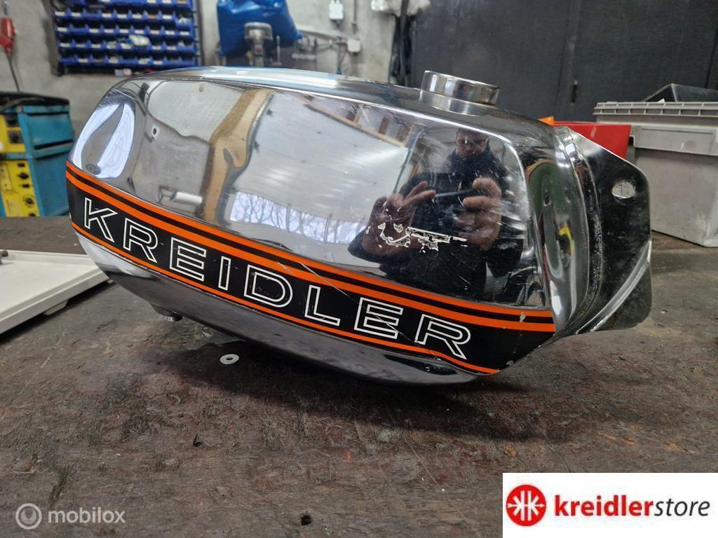 Kreidler Bloktank mooi chroom wel deuken, Gebruikt, Kreidler, Ophalen of Verzenden, Kreidler