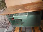 handige werkbank werkblad 120x60x3cm metalen kast., Ophalen, Gebruikt, 120 tot 170 cm