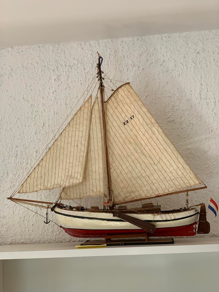 Houten zeilschip model ZZ 17, Ophalen of Verzenden, Zo goed als nieuw, Groter dan 1:32, Overige merken