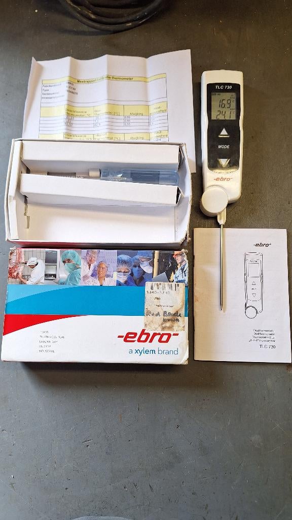 Ebro TLC 730 TLC730 vlees / voedselthermometer infra rood, Tuin en Terras, ., Ophalen of Verzenden, Zo goed als nieuw, .