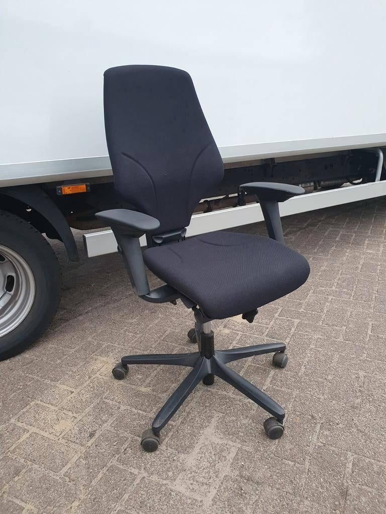 Giroflex 64 bureaustoel, ergonomisch, nieuwe stof (np 1000, Huis en Inrichting, Bureaustoelen, Zwart, Ophalen of Verzenden, Zo goed als nieuw