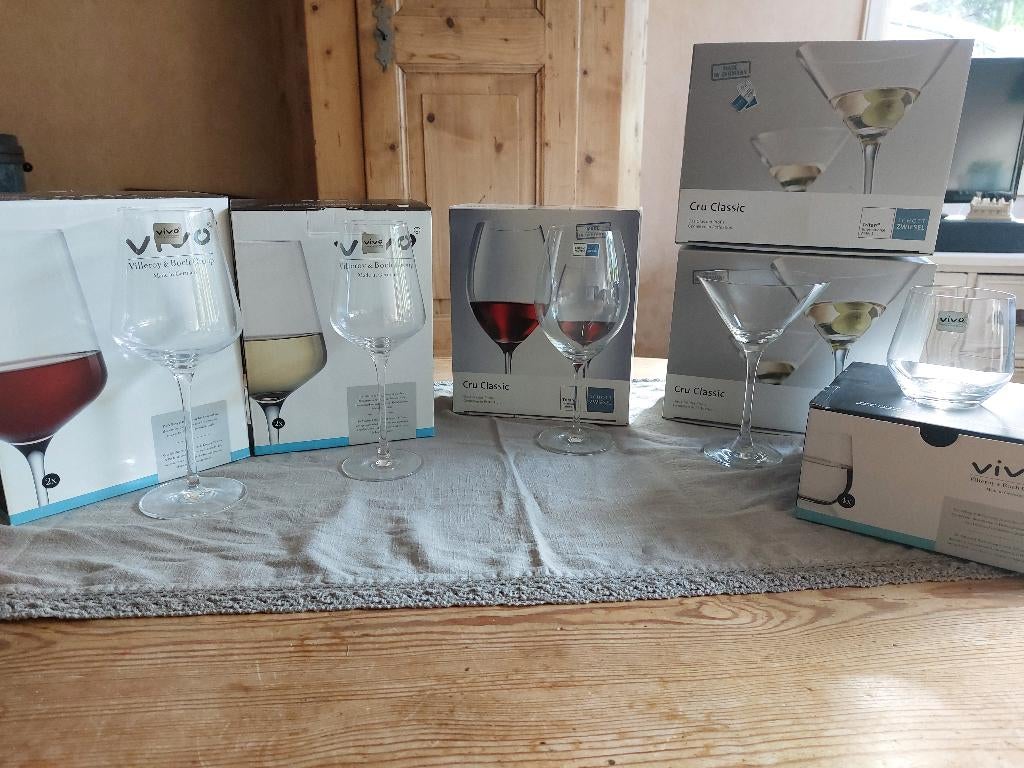 NIEUW! Glazen VILLEROY EN BOCH en SCHOTT ZWIESEL, Verzamelen, Glas en Borrelglaasjes, Ophalen of Verzenden, Nieuw, Overige typen