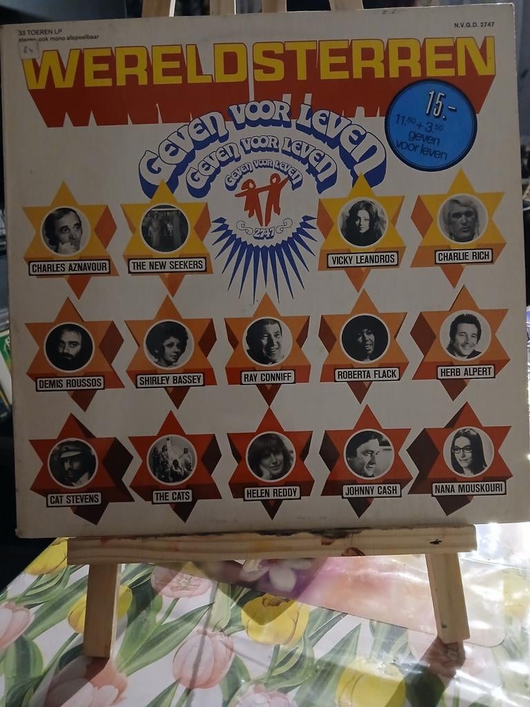 Wereldsterren Geven Voor Leven LP, Cd's en Dvd's, Vinyl | Verzamelalbums, Ophalen of Verzenden