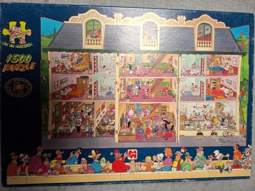JAN VAN HAASTEREN PUZZEL 1500 STUKJES, Ophalen of Verzenden, 500 t/m 1500 stukjes, Zo goed als nieuw