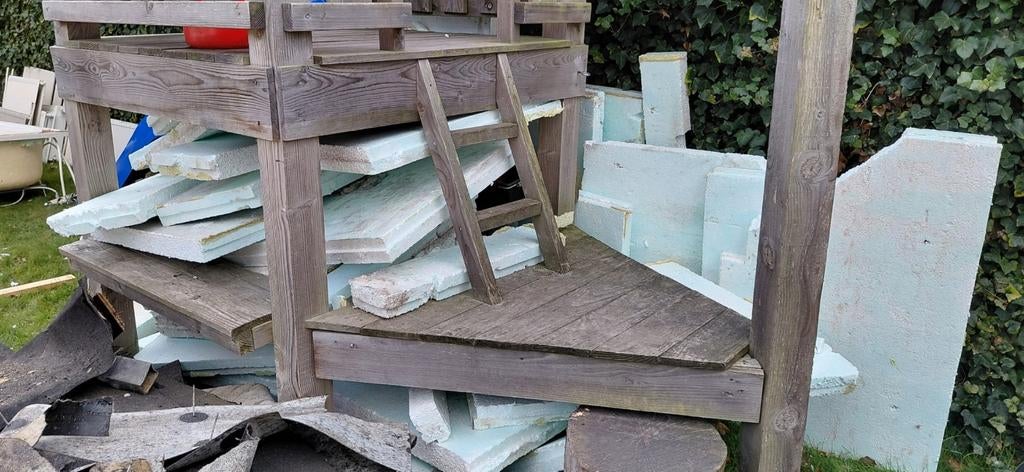 Gratis piepschuim isolatieplaten 8 cm (niet allemaal heel), Ophalen, Piepschuim (Tempex), 15 m² of meer