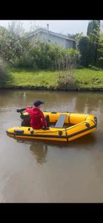 Aquaparx RIB230 opblaasboot met elektrische motor en accu, Elektrisch, Zo goed als nieuw, Minder dan 70 pk, Overige materialen