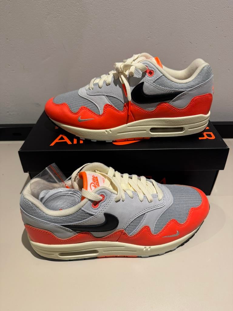 Nike Air Max 1 Patta Hyper Crimson maat 42, Overige kleuren, Nieuw, Ophalen of Verzenden, Sneakers of Gympen