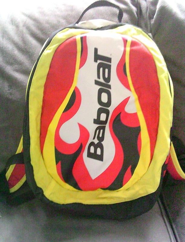 BABOLAT sporttas rugtas tennis vrolijke kleuren, Ophalen of Verzenden, Gebruikt, Unisex volwassen