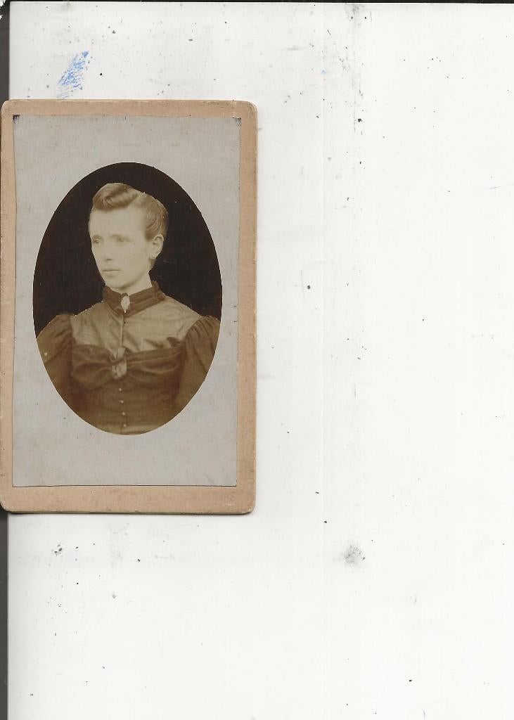 Hontenisse CdV Dame met kuif A v d Horst, Ophalen of Verzenden, Voor 1920, Ongelopen, Zeeland