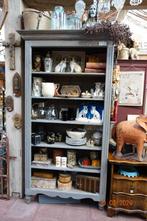 Greywash Boekenkast/toonkast /servieskast, Ophalen, Met plank(en), 50 tot 100 cm, Zo goed als nieuw