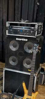 Warwick Pro Fet IV & Hartke 4x10 Transporter met flightcases, Ophalen, Gebruikt, Basgitaar, 100 watt of meer