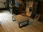 Oerdegelijke salontafels van steenschotten , staal 10x100mm, Huis en Inrichting, Tafels | Salontafels, Ophalen of Verzenden