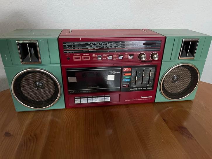 Vintage Panasonic RX-C30 Boombox Jaren '80 Ghettoblaster, Audio, Tv en Foto, Radio's, Gebruikt, Radio, Ophalen of Verzenden