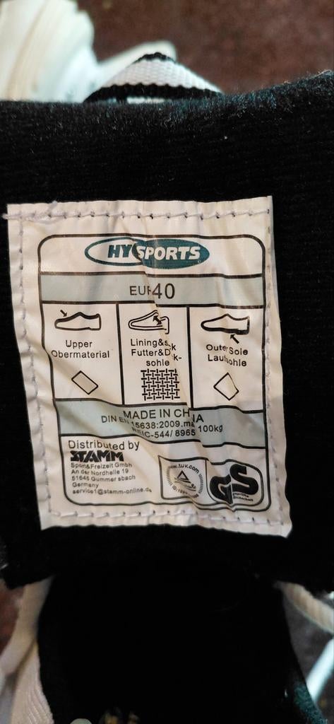 HY Sports ijshockeyschaatsen - Maat 40, Ophalen of Verzenden, Gebruikt, IJshockeyschaatsen, Overige merken