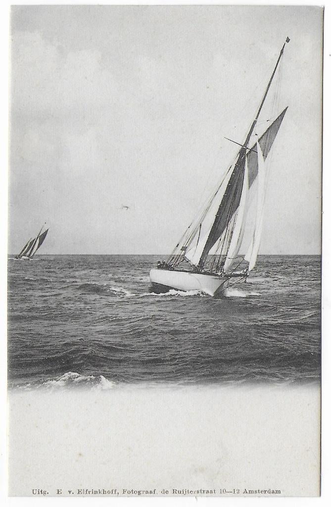 Nederland Zeilboten ongelopen Ansichtkaart ( B7183 ), Ophalen of Verzenden, 1960 tot 1980, Ongelopen