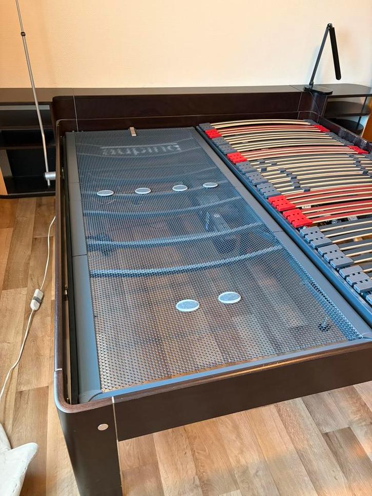 Auping Auronde tweepersoonsbed, Huis en Inrichting, Slaapkamer | Bedden, Zo goed als nieuw, Tweepersoons, 180 cm, Hout, Ophalen of Verzenden