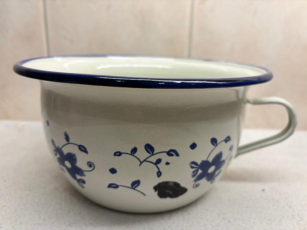 Spaanse Emaille Pispot (2), Antiek en Kunst, Curiosa en Brocante, Ophalen of Verzenden