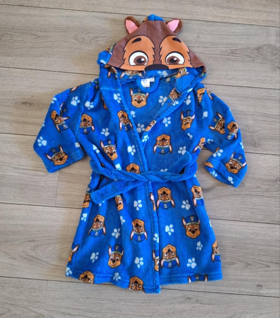 Paw Patrol badjas blauw maat 98 104 fleece, Overige typen, Jongen of Meisje, Ophalen of Verzenden, Zo goed als nieuw
