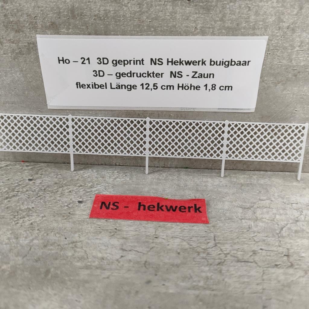 modeltrein Ho – 21 NS Draad – Hekwerk 3D geprint flexibel, Gelijkstroom, Natuur, Nieuw, Ophalen of Verzenden
