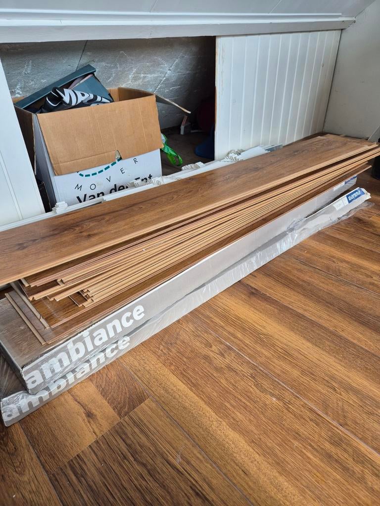 Laminaat - Circa 6m2, Ophalen, Kunststof, Gebruikt, 5 tot 10 m²