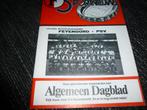 programma boekjes Feyenoord-PSV uit en thuis, Verzamelen, Sportartikelen en Voetbal, Verzenden, Zo goed als nieuw, Feyenoord, Overige typen