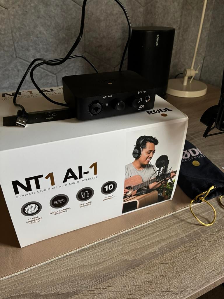 Røde NT1-AI-1 studiobundel, Ophalen of Verzenden, Zo goed als nieuw, Studiomicrofoon