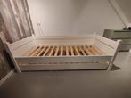 Bed met onderbed wit, Huis en Inrichting, Slaapkamer | Bedden, Ophalen, Eenpersoons, Hout, 100 cm