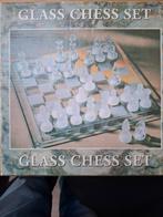 Glazen Schaakspel - Compleet, Hobby en Vrije tijd, Gezelschapsspellen | Bordspellen, Een of twee spelers, Onbekend, Ophalen of Verzenden