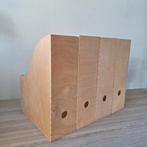 4 stuks Ikea Knuff houten lectuurbak / document houder, Ophalen of Verzenden, Zo goed als nieuw
