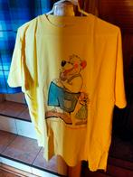 VINTAGE SHIRT HEMD GEEL NACHTHEMD BEER RETRO HIPPIE 80 90, Ophalen of Verzenden, Overige typen
