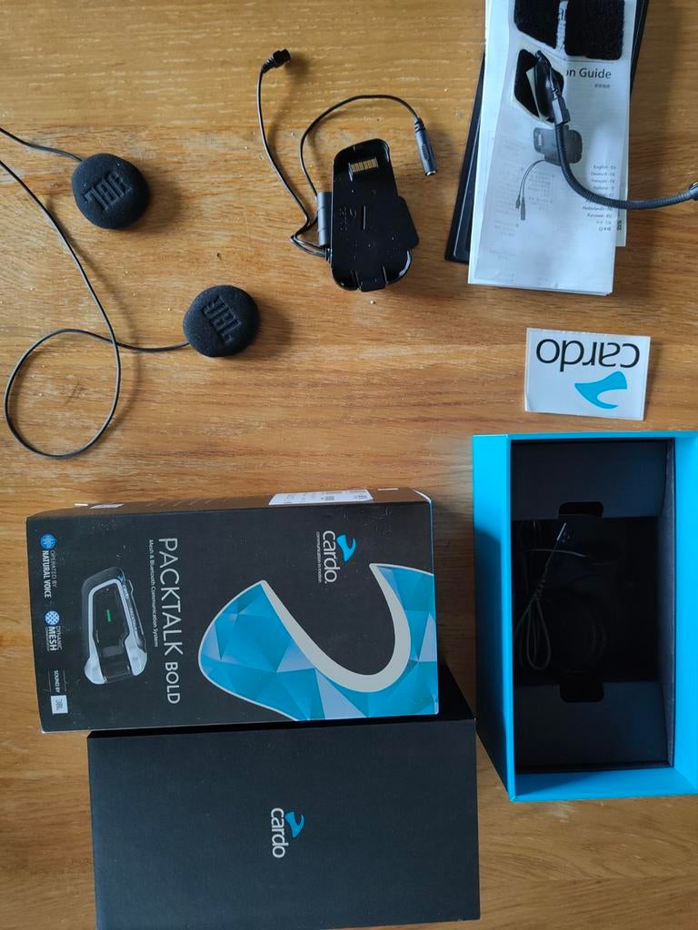 Cardo Packtalk Bold JBL motorcommunicatie systeem, Ophalen of Verzenden, Gebruikt