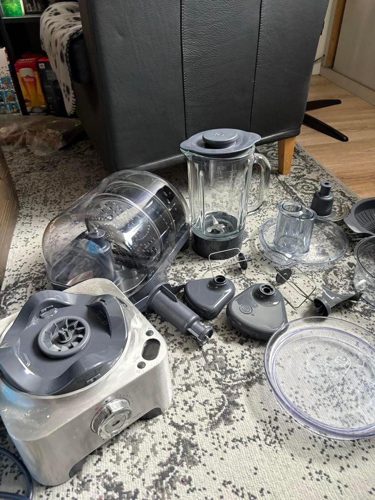 Kenwood Multipro Sense FPM810 keukenmachine, 2 tot 3 liter, Ophalen, Gebruikt, 3 snelheden of meer