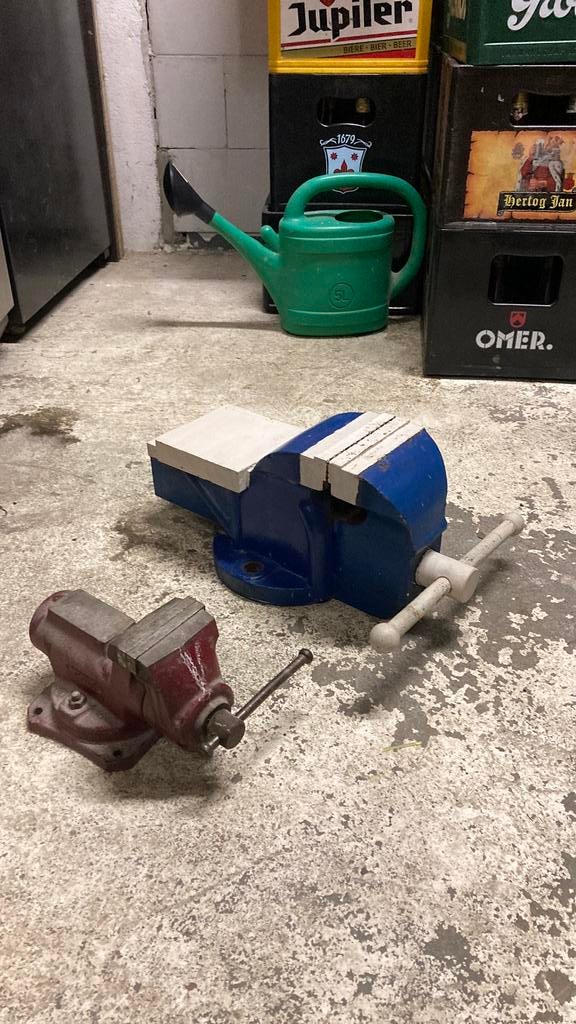 Zware robuuste bankschroef, Ophalen, Gebruikt