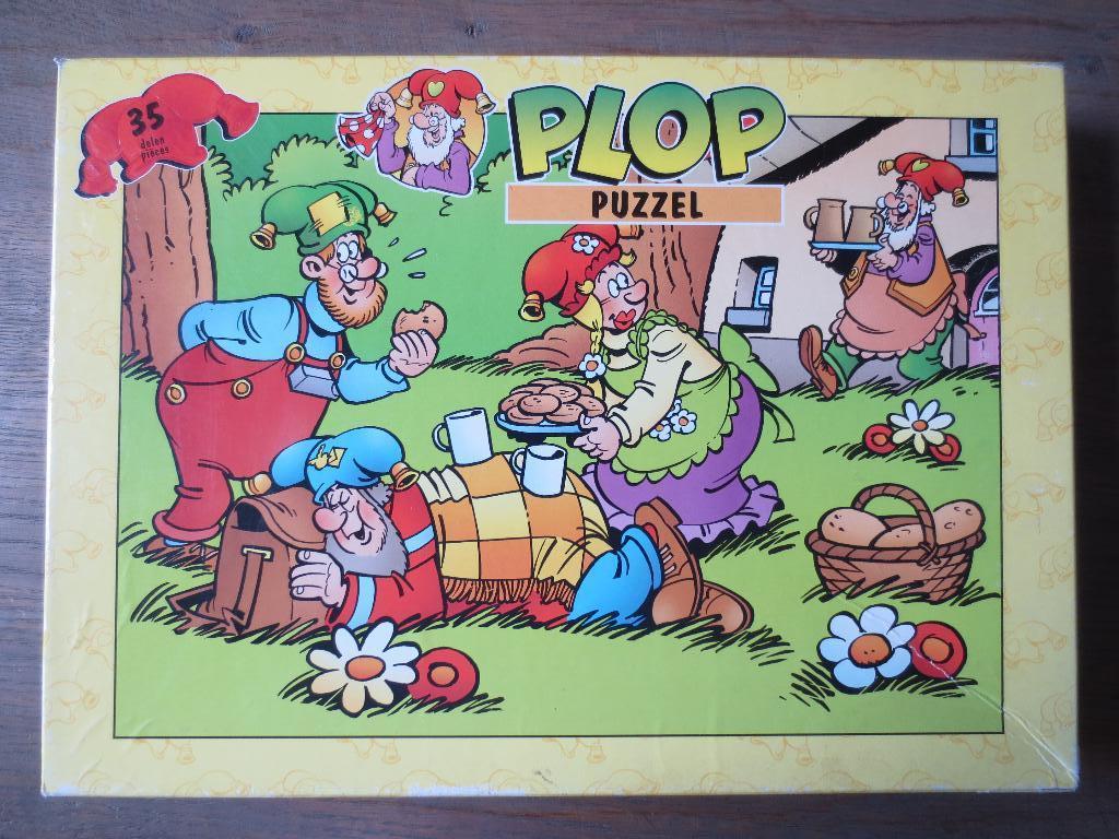Kinderpuzzel: Kabouter Plop - 35 stukjes - Compleet., Kinderen en Baby's, Speelgoed | Kinderpuzzels, Ophalen of Verzenden, 10 tot 50 stukjes