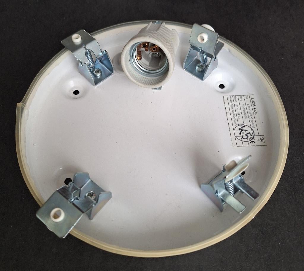 Plafondplaat voor Plafonnière met 4 klik-klemmetjes. Lucius., Ophalen of Verzenden, Zo goed als nieuw, Metaal